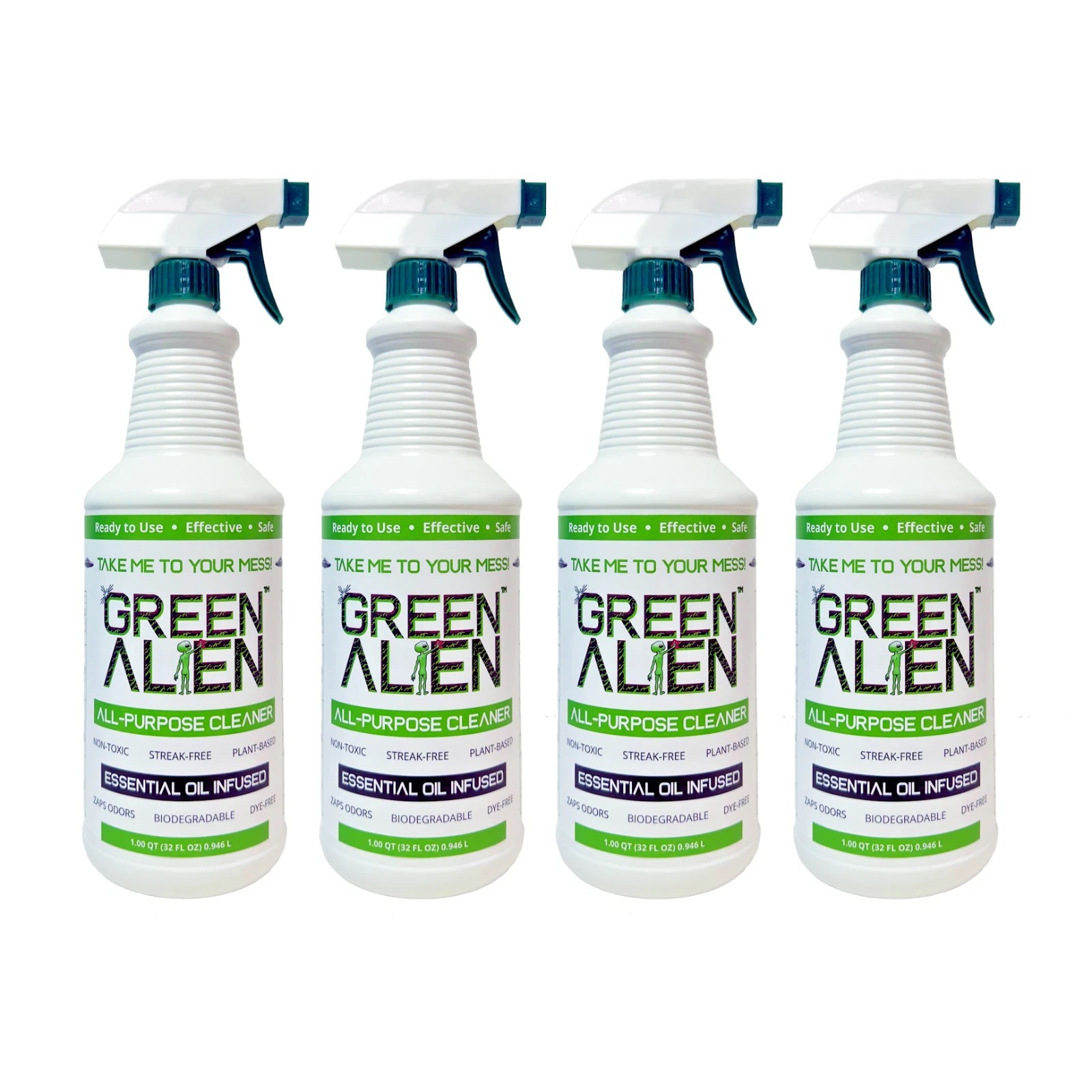 Green Alien All-Purpose Cleaner - 32 oz Spray Bottle (4-pack) | eBay