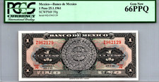 Bank of Mexico 1 Peso 1961 PCGS 66 Gem New PPQ Pick# 59g