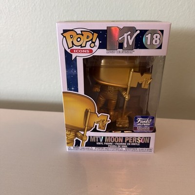 Funko Pop! Icons - MTV Moon Person Gold Colorway #18 Funko Hollywood Exclusive