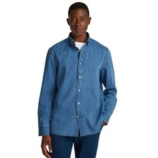 Men's Tommy Hilfiger Long Sleeve Chambray Button Down Shirt NWT Size L