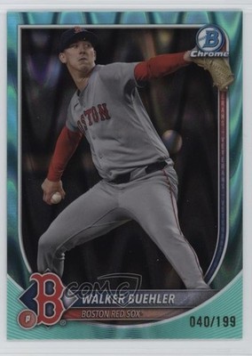 2025 Bowman Chrome Aqua RayWave Refractor 40/199 Walker Buehler #53 03bh