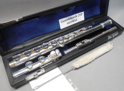 Gemeinhardt 2SP Silver Plated Flute  w/  New Case New Pads Polished  Guaranteed