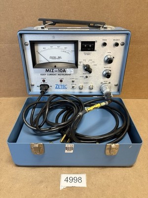 ZETEC Eddy Current Instrument MIZ-10A Test Probe Vintage Hard To Find *Read*