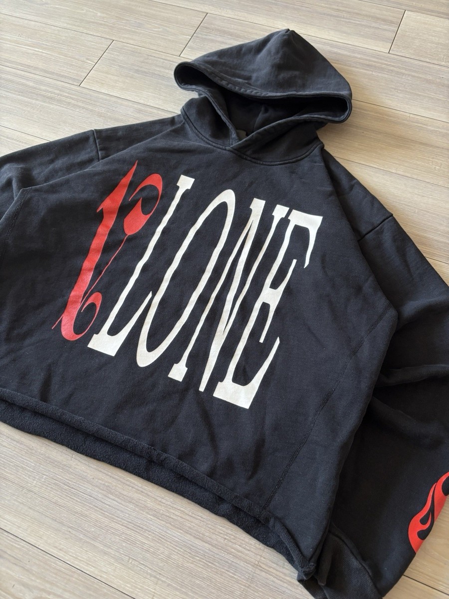 Vlone x Palm Angels Black / Red Hoodie Size Large | eBay