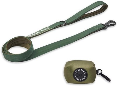 Spark Paws Premium Hundeleine und Kotbeutel-Set, robuster Haken aus Legierung