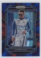 2023 Panini Prizm Red & Blue Hyper Prizm 296/299 Justin Haley #89 2qw
