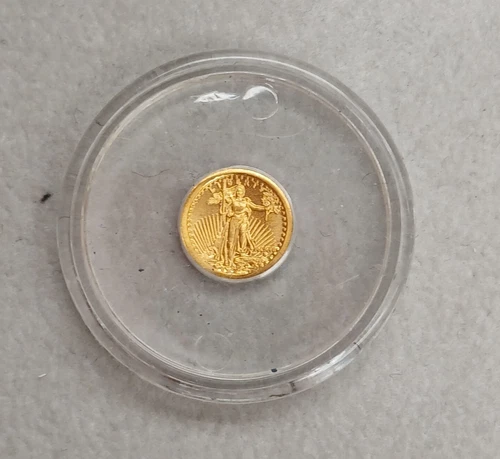 Gold 0.6g American mint Liberty Eagle 24k gold coin TP-0836