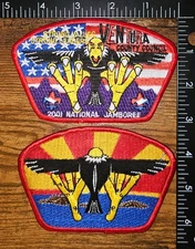 Ventura County Council California 2001 National BSA Jamboree CSP JSP Set of 2