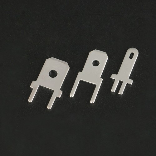 2.8/4.8/6.3mm Uninsulated Male Spade Terminal Crimp Connector PCB 0.8mm Thick - Picture 2 of 8