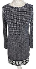 Michael Michael Kors Womens Dress Blue Medium Pullover Stretch Midi Straight