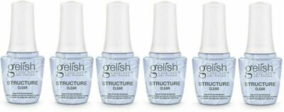 Harmony Gelish UV Structure Gel ''CLEAR'' in the bottle 0.5oz Pack of 6 Bottles