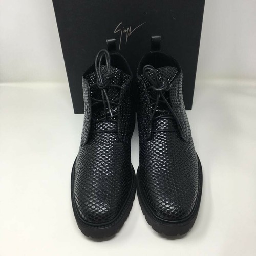 GIUSEPPE ZANOTTI Jarrod Lace Up Boots - Black - UK 10/EU 44 - Picture 9 of 11