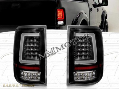 New Pair For 15-17 Ford F150 Smoke LED Tail Light Lamps Len W/O Blind Spot Car