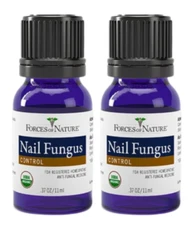 2 PACK Forces of Nature- Organic Anti Nail Fungus- 0.37oz, FREE SHIP nail repair