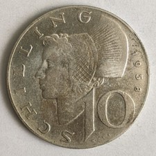 Moneda de 10 chelines Austria / Austria 1958