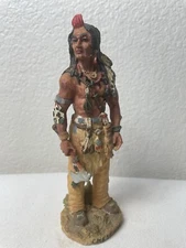 Indian Cheyenne Warrior in Resin Figure / Figurine