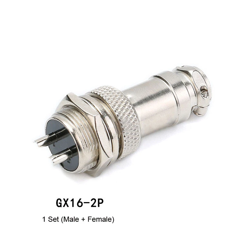 GX16-2/3/4/5/6 Metal Male Female Panel Mount Connector 2-6P Socket Plug Circular - Image 4 of 4