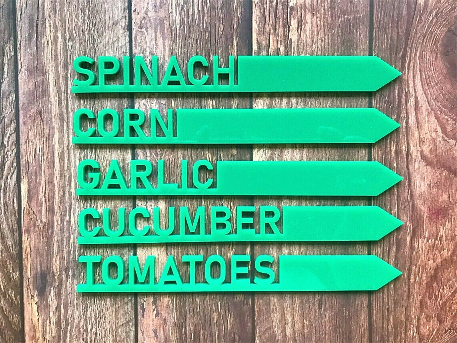 Estacas para plantas marcadores de jardín acrílicos maceta hierba marcador vegetal etiqueta estacas