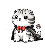 Wall decal sticker cute cat wall sticker 18 x 18 cm large