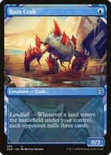 Ruin Crab (Showcase) NM Zendikar Rising [ZNR] MTG Uncommon #295 Blue Regular