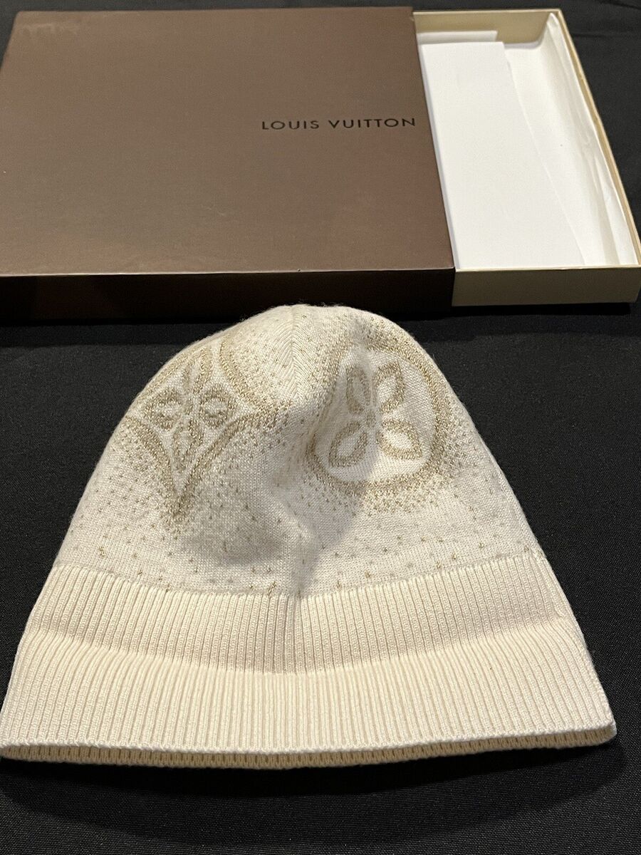 CASHMERE LOUIS VUITTON SKULLCAP BEANIE CAP BEIGE GOLD RICH CASHMERE LOUIS VUITTON SKULLCAP BEANIE CAP BEIGE GOLD RICH