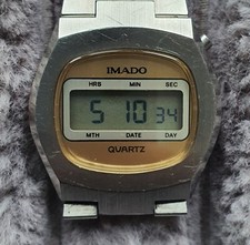 Imado vintage LCD Digital watches. 1970s Rare Imado Watch