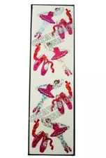 HAMBLY STUDIOS PRISMATIC GLITTER STICKERS BALLERINA BALLET SHOES VINTAGE RARE