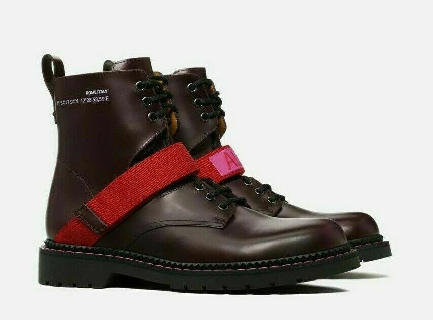 VALENTINO GARAVANI ALWAYS MILITARY COMBAT FESTIVAL BOOTS STIEFEL SHOES SCHUHE 41