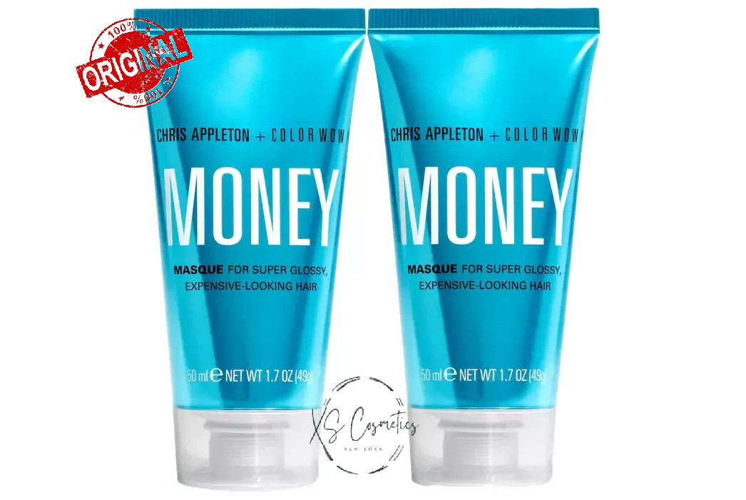 Цветная маска Wow Money для лица Super Glossy 1,7 унции в запечатанном виде (лот из 2)