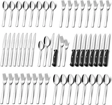 72 Pc Flatware Cutlery Set Stainless Steel Silverware Kitchen Utensil Gift-NEW