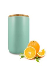 Vorratsdose mit Holzdeckel Keramik Türkis Vorratsbehälter B-WARE