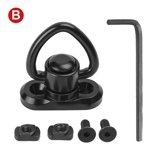1PCS QD 1.25" Sling Swivel Mount Heavy Duty W/ Quick Detach Push Button - Picture 13 of 13
