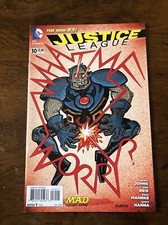 JUSTICE LEAGUE #30 Mad VARIANT 2014 Ivan Reid Geoff Johns Superman Wonder Woman