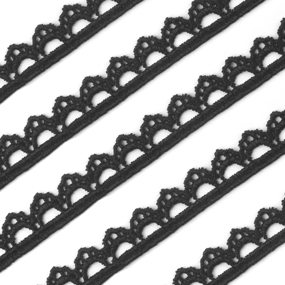 5 Yards Embroidery Lace Trim Ribbon DIY Sewing Decor Edging - Image 3 of 4