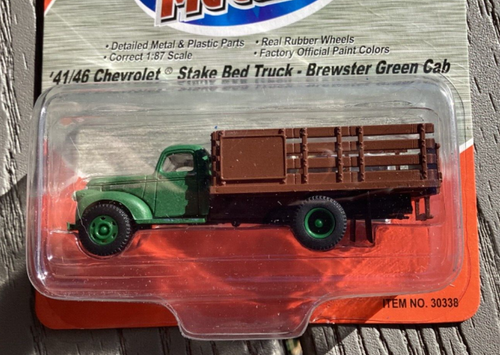 CLASSIC METAL WORKS 1/87 HO 41/46 CHEVROLET GREEN CAB STAKE BED TRUCK 30338 F/S - Picture 11 of 23