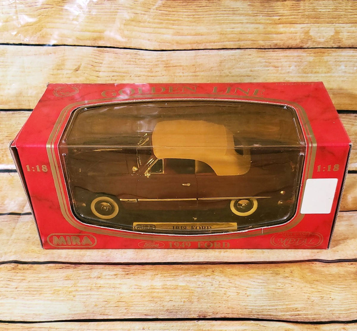 Mira Collection 1:18 1949 Ford Soft Top Red Burgundy Diecast