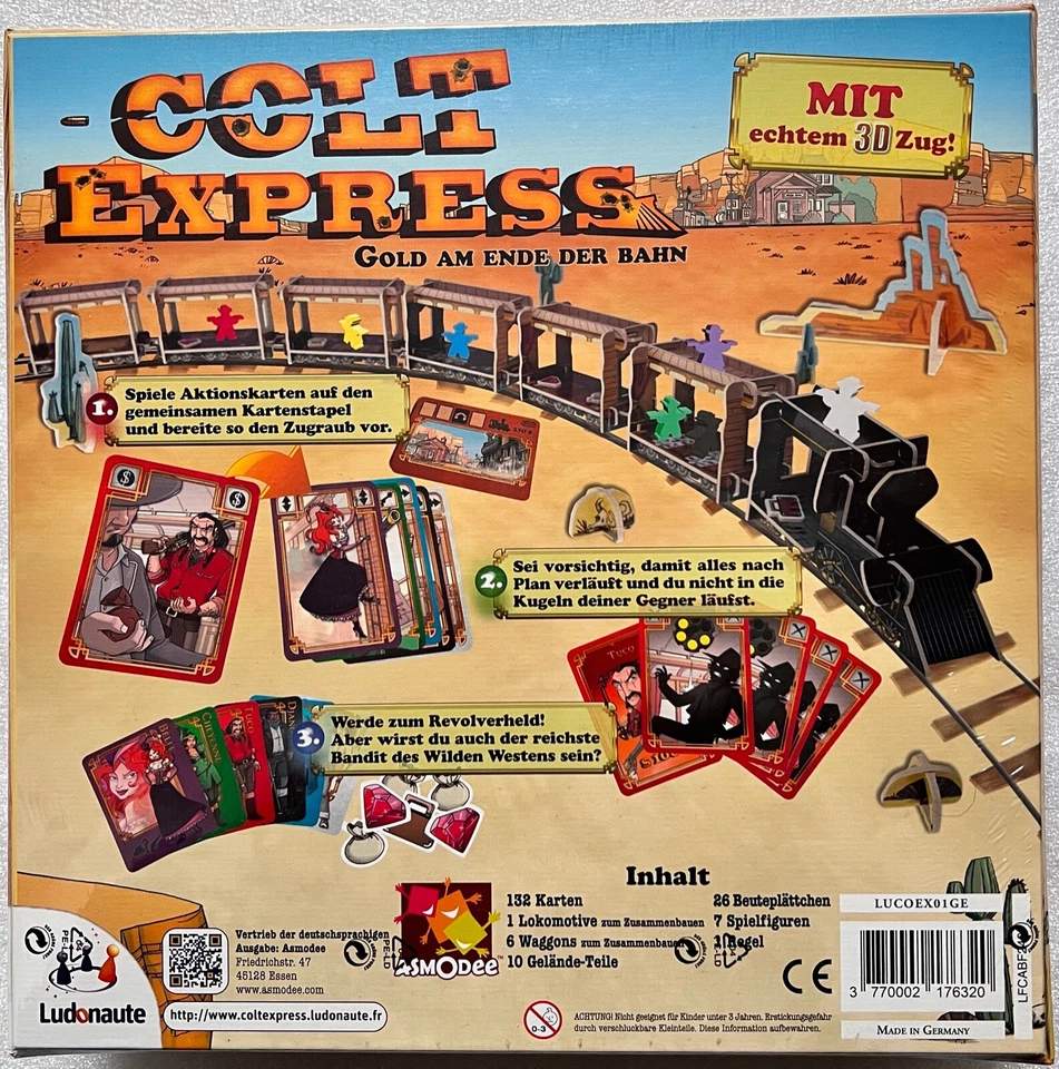 Colt Express Brettspiel Familienspiel Kinderspiel Legespiel - Bild 2 von 4
