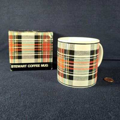 Vintage Studio Nova Coffee Mug - Stewart Black/Red Plaid WN030 - Japan