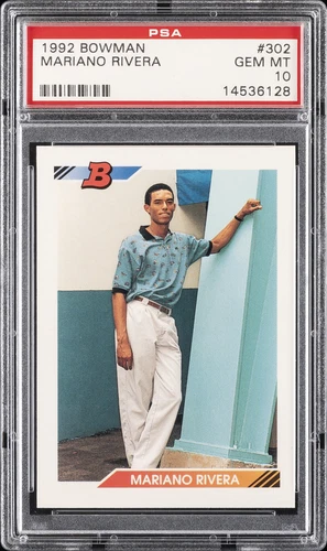 1992 BOWMAN #302 MARIANO RIVERA PSA 10