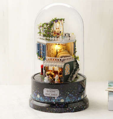 Wizardi Miniature Roombox Kit - Look For A Star Dollhouse Kit