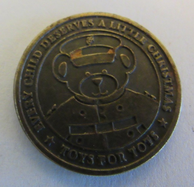 Vintage Rare Teddy Bear U.S. Marine Corps Toys for Tots Semper Fidelis