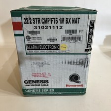 Genesis Low Voltage Cable Honeywell 31021112 22/2 STR CMP/FT6 1M BX NAT. New
