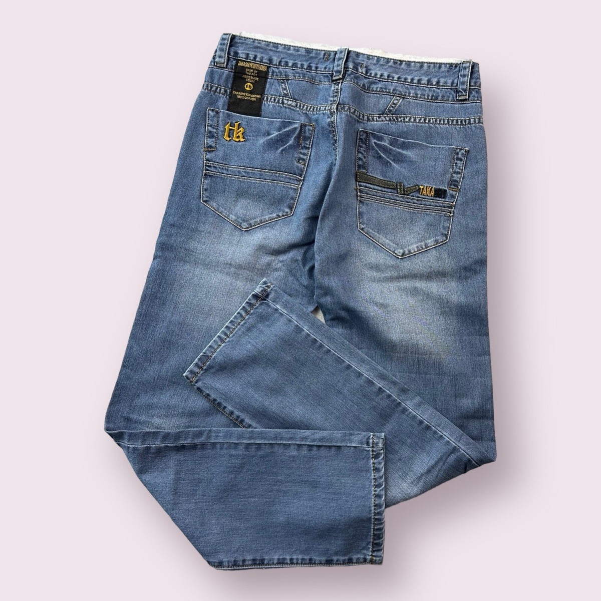 Men's Takeshy Kurosawa Embroidered Jeans Straight Size 32x30 | eBay