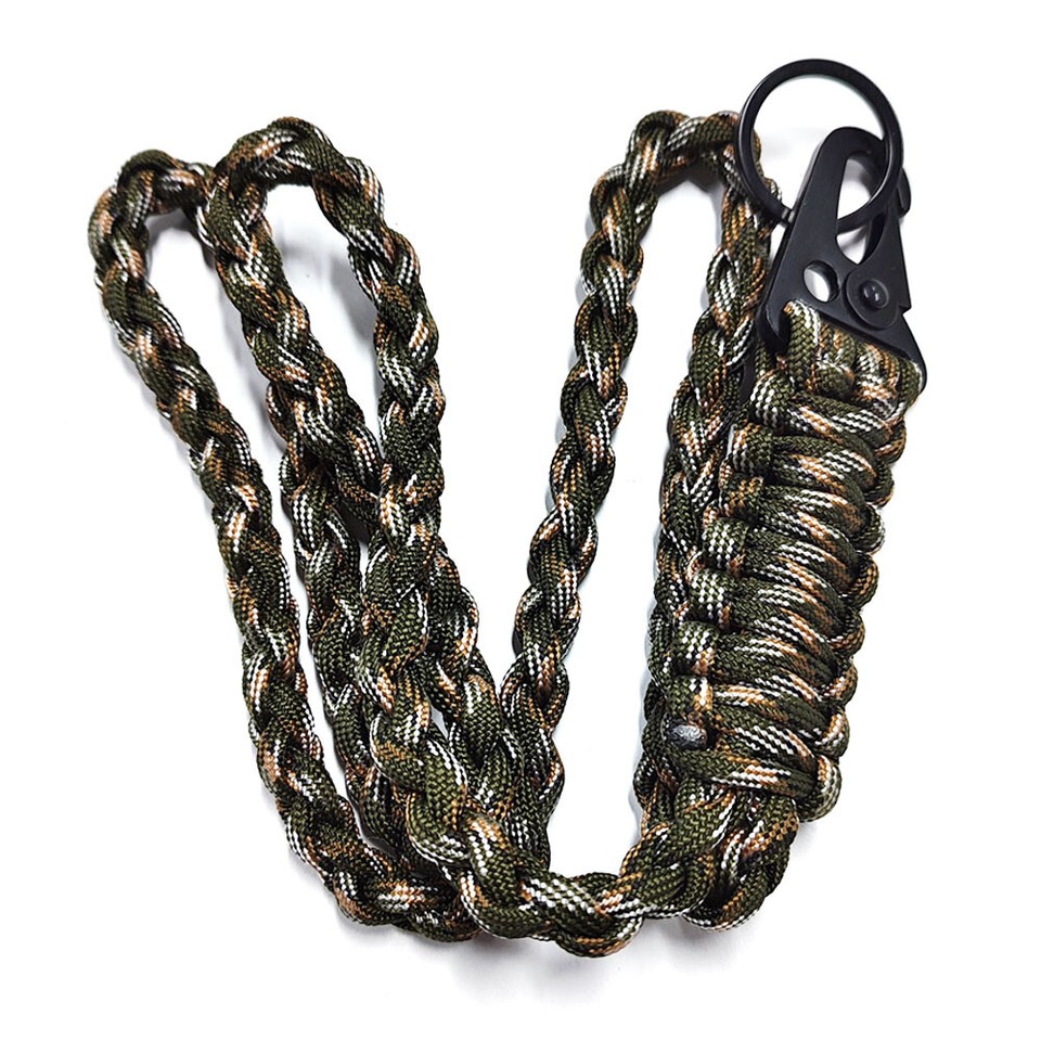 Paracord Dog Whistle Lanyards Braided Lanyard 2-Pack Heavy Duty