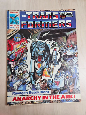 Transformers Issue 42 UK Edition January 1986 Marvel Comics Anarchy in the Ark