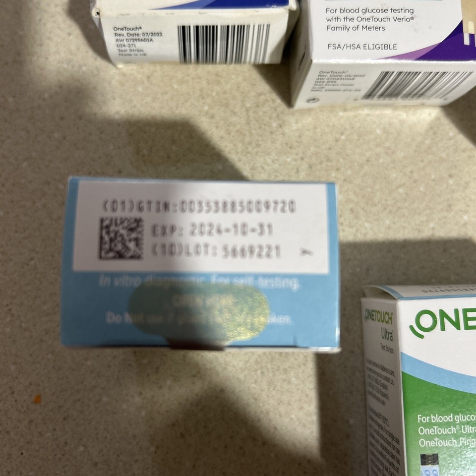 9 Brand New One Touch Verio Ultra Test Strips Lancets Machine 8/25 2