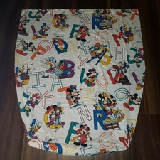 Disney Vintage Dundee Mickey Mouse ABC Flat/Fitted Crib Sheet Toddler Bed USA