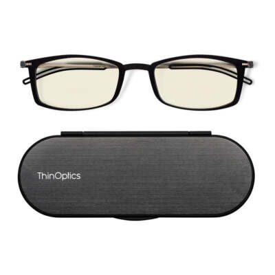 Blue Light Blocking Ultra Thin Optics Reading Glasses /Case Lightweight  Computer UK