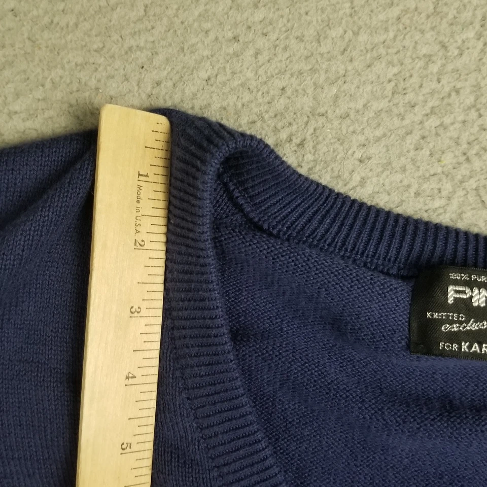 Ping Sweater Vest Men Large Blue Golf Karsten Scotland Vintage 22X28 Logo - Image 4 of 4