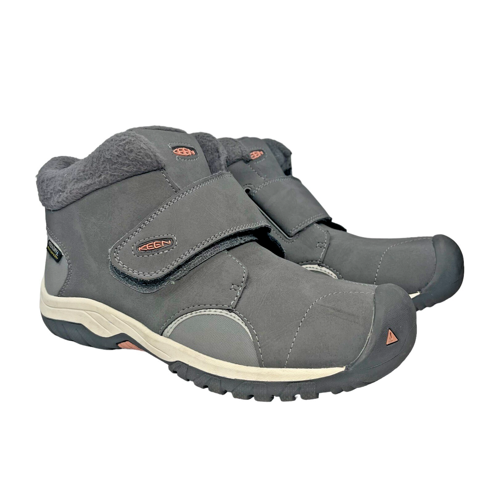 Stivali da neve invernali Keen Kootenay 3 impermeabili foderati in pile grigio giovani ragazze 3